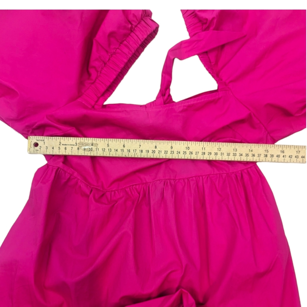 Minkpink Yasamin Tiered Midi Dress NEW Womens Small Barbiecore Revolve Pink - Picture 7 of 10